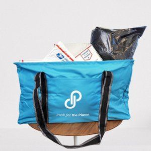 Blue Poshmark Reusable Utility Tote